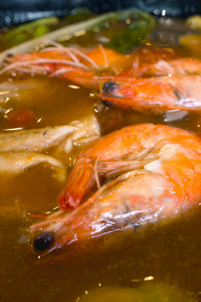 Tamarind Shrimp and Salmon Soup Recipe